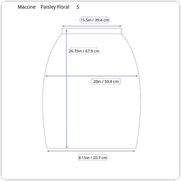 Maccine Open Floral Paisley Print Style Pointe Skirt - Picture 8 of 8